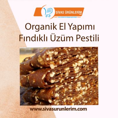 Organik El Yapımı Fındıklı Üzüm Pestili